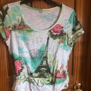Short Sleeve "Paris" top